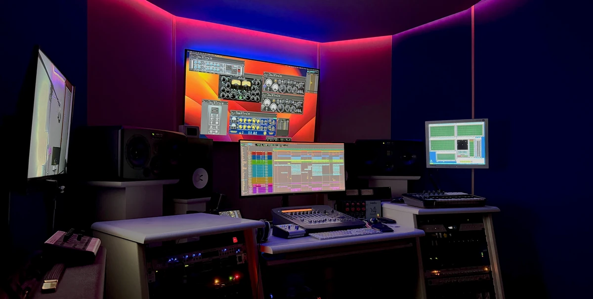 La regia del Pink Sound Studio per mix e mastering